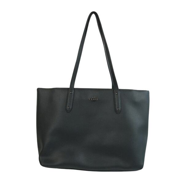 Coach Handbags - Coach Green Leather Tote Shoulder Shopper Bag